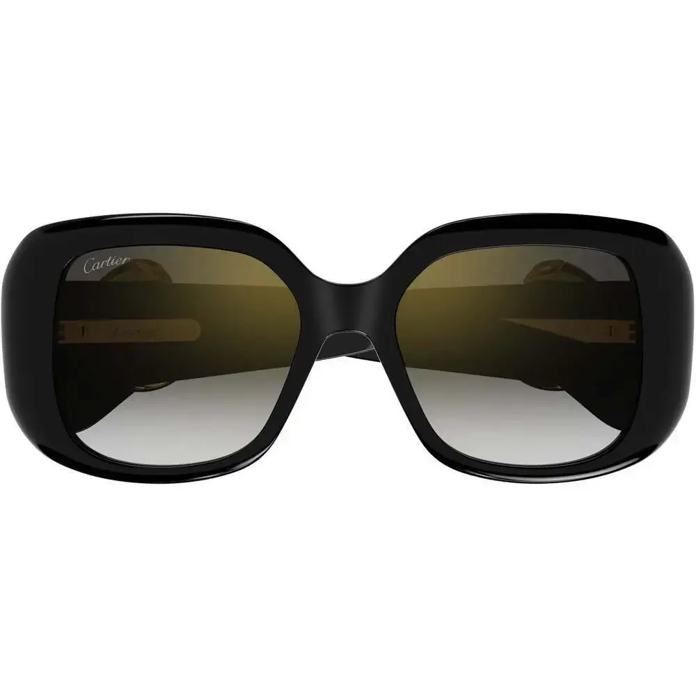 Cartier CT0471S Sunglasses Black Grey Acetate